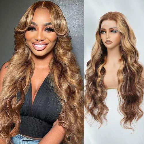 Vista 10 de Aaliweya Pelucas de cabello humano ondulado con cierre de encaje suizo real HD de 5 x 5 para mujer, densidad 15A, 200%, sin pegamento, con cordón