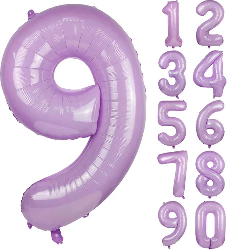 Vista 38 de Globo azul macarrón número 0 de 40 pulgadas, globo grande de película de poliéster de lámina de helio
