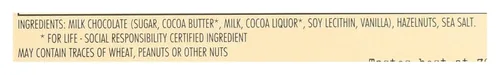 Vista 3 de Chocolove XOXO Avellanas en barra de chocolate con leche - Barra de 3.2 oz