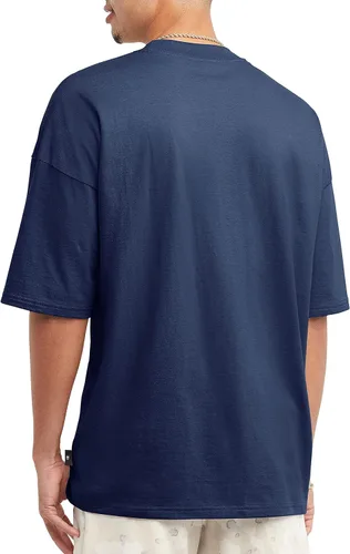 Vista 2 de Champion Camiseta para hombre, ajuste relajado para hombre, camiseta de algodón de peso medio, 100% algodón