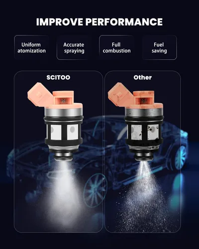 Vista 7 de SCITOO 1 agujero 4pcs inyectores de combustible para Nissan para D21 3.0L