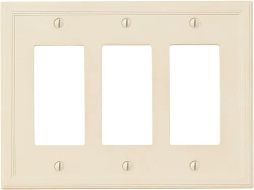 Vista 19 de Cubiertas de interruptor de luz, placas aisladas de pared de palanca única para enchufes eléctricos, placas de interruptor único de 1 banda