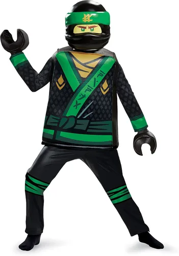 Vista 3 de Disguise Lloyd Lego Ninjago - Disfraz de lujo de la película, verde, mediano (7-8)