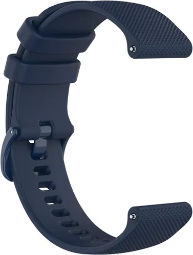 Vista 9 de Correa deportiva de repuesto de silicona compatible con Garmin Venu Sq 2 Music/Venu 2 Plus/Venu Sq Music, Vivomove 6 5 3 Music, Vivomove Luxe, Negro