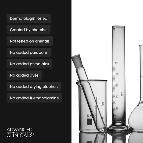 Vista 9 de Advanced Clinicals - Crema con ácido hialurónico, loción hidratante para el cuidado de la piel de cara, cuerpo y manos. Loción reafirmante