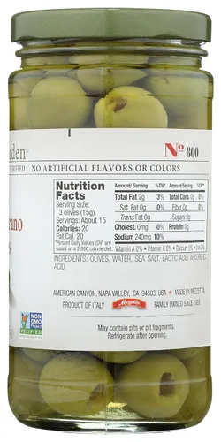 Vista 7 de Jeff's Garden, Olives Green Castelvetrano sin hueso, 5.5 onzas