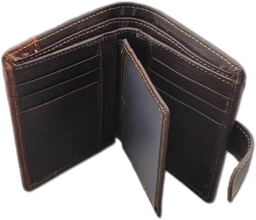 Vista 4 de East Rain - Cartera vertical para hombre, diseño de águila y águila, Retro