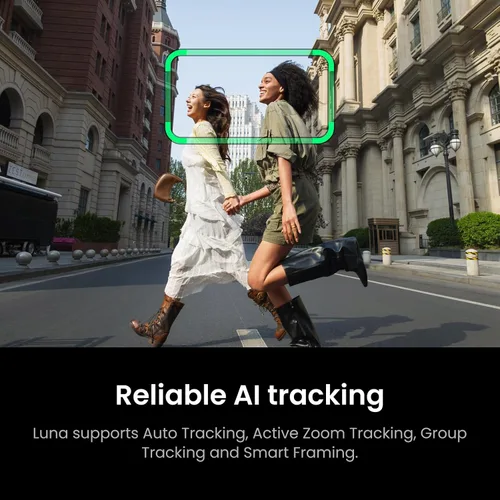 Vista 8 de Insta360 Luna Ultra Creator Bundle - Cámara de vlogging de 8K con lentes Leica duales, zoom de 12 ×, sensor de 1 pulgada, pantalla táctil negro