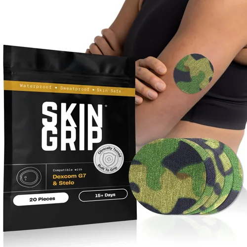 Vista 12 de Skin Grip Parches adhesivos para Dexcom G7 y Stelo CGM – Cubierta impermeable y resistente al sudor para sensor de monitor continuo de glucosa, se