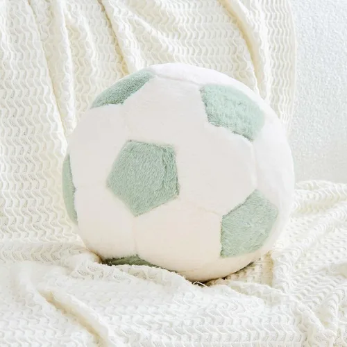 Vista 10 de XVTRU Almohada de fútbol de la Copa del Mundo, almohada estética para decoración del hogar, almohadas de felpa redonda para pelota de fútbol