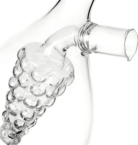 Vista 8 de ELETON Almacenamiento de cocina Herramientas de cocina Botella de vidrio de aceite y vinagre, tapones de caño doble vertedor de uva Vinagre