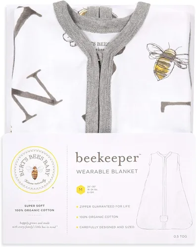 Vista 216 de Burt's Bees Baby - Pijama de una pieza para bebé, mameluco para dormir y jugar, algodón 100% orgánico, cremallera frontal
