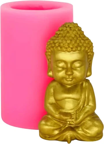 Vista 10 de Buddha - Molde de silicona para jabón hecho a mano, manualidades, vela, chocolate, magdalenas, hielo Buda-01
