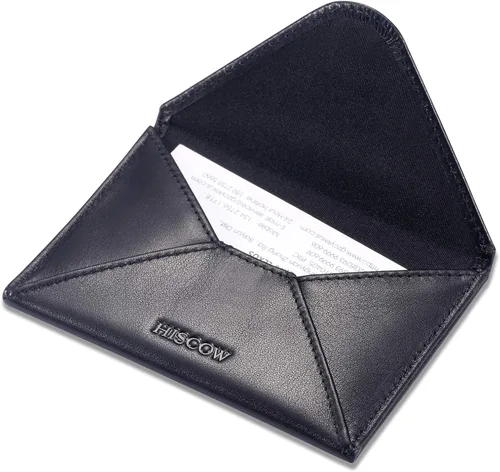Vista 24 de HISCOW Estuche para tarjetas de visita con cierre magnético - Piel de becerro italiana, café