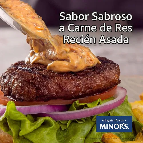 Vista 2 de Minor's Base de Res, Ideal para Caldo de Sopa y Salsas, 0 Gramos de Grasas Trans, Sin MSG Añadido, Recipiente de 16 oz Concentrated beef flavor