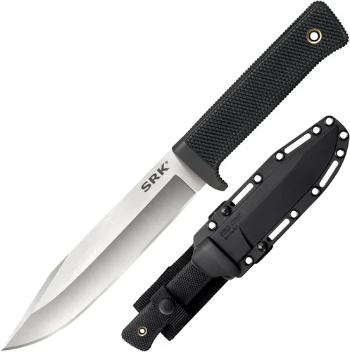 Vista 10 de Cold Steel Cuchillo de caza ligero de hoja fija con vaina, pájaro y trucha, longitud total: 6 5/16