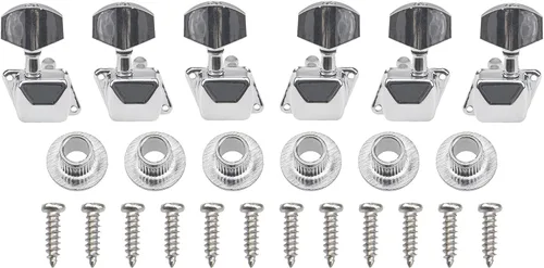 Vista 2 de 6 clavijas de afinación de cuerda semiclosadas Yootones para afinar, cabezales de máquina, afinadores 3L3R compatibles con Epiphone Les Paul