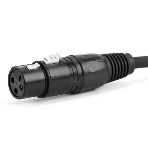 Vista 5 de SinLoon DMX 512 Cable de luz de escenario XLR macho 5 pines macho a XLR hembra 3 pines con conectores metálicos para iluminación de escenario