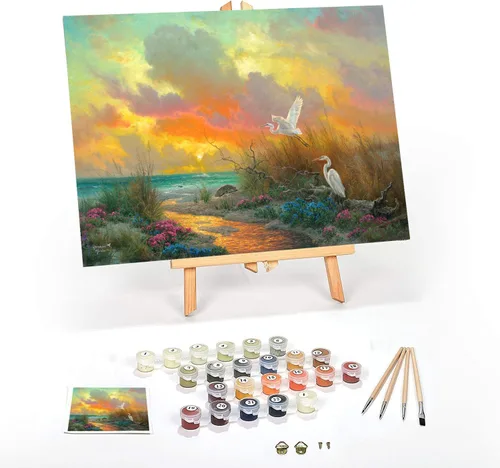 Vista 37 de Ledgebay Kit de Pintura por Números DIY para Adultos, Lienzo Enmarcado para Principiantes a Avanzados, Kit de Pintura por Números, los Kits Incluyen
