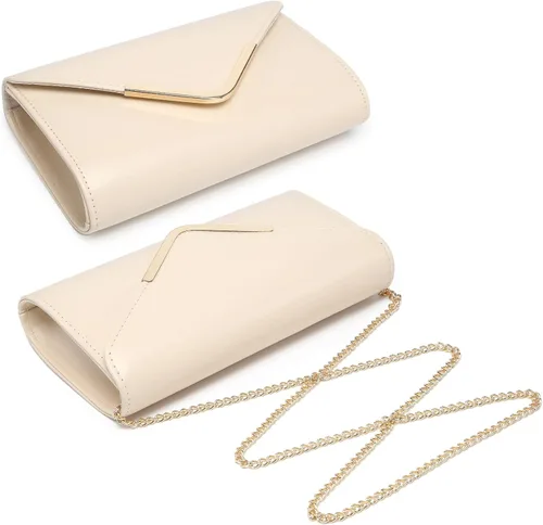Vista 2 de Dasein Bolsos de noche para mujer, bolsos de mano formales para bodas, fiestas, bailes, bolsos con correa para el hombro y solapa con purpurina