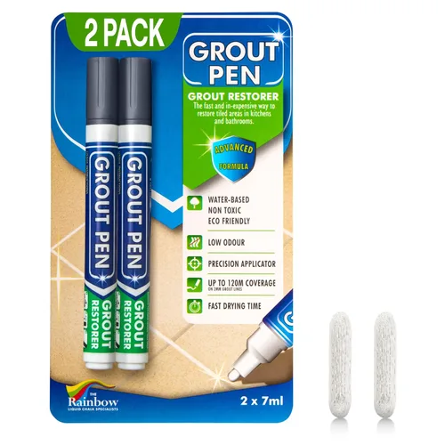 Vista 13 de Rotulador de lechada beige para azulejos: pintura impermeable para lechada, colorante para lechada de azulejos y bolígrafo sellador, estrecho, 0.197