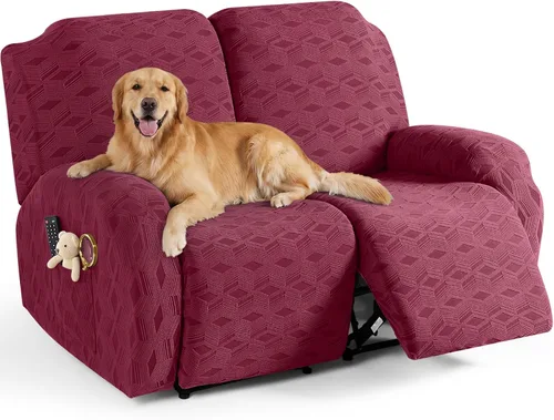 Vista 19 de TAOCOCO Funda para Reclinable de 3 Piezas, Fundas para Silla Reclinable, Funda Elástica de Jacquard para Silla Reclinable, Protector de Muebles