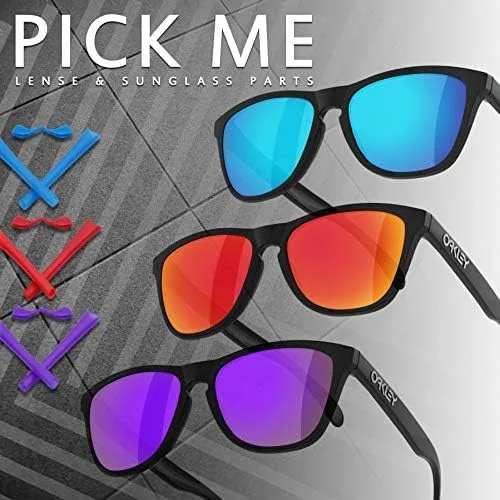 Vista 7 de MYCOURAG 4 pares de lentes de repuesto para gafas de sol Oakley Jawbreaker OO9290Jawbreaker Asian Fit (AF) OO9270 negro sólido, titanio, azul