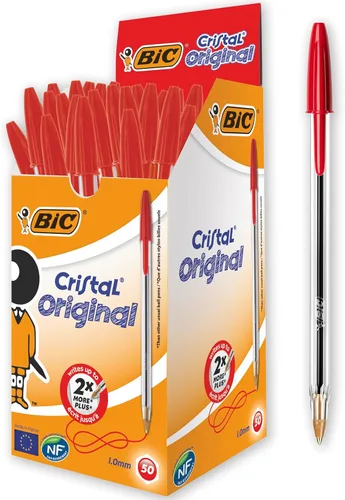 Vista 9 de BiC Cristal Original - Bolígrafo con punta redonda 1.0 mm paquete de de 4