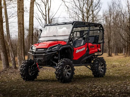 Vista 3 de SuperATV Kit de elevación resistente de 6" para Honda Pioneer 1000/1000-5 (2016-2021) - Negro - Kit completo con nuevos ejes Rhino 2.0, bola