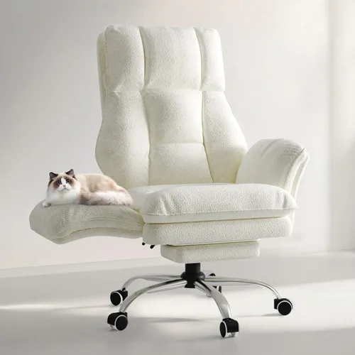 Vista 13 de Silla de oficina grande y alta, reposabrazos abatibles para mascotas