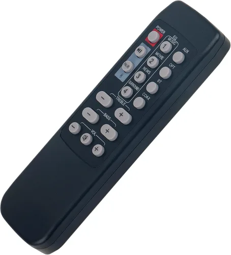 Vista 4 de Mando a distancia de repuesto NK6 aplicable para barra de sonido Nakamichi NK6 Sistema de altavoces de barra de sonido