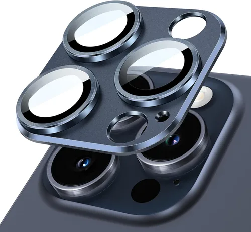 Vista 20 de JETech Protector de lente de cámara para iPhone 17 de 6.3 pulgadas, cobertura completa, cubierta de anillo de vidrio templado 9H, placa de metal
