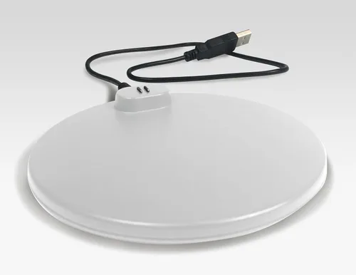 Vista 2 de Soleus Air Ventilador de mesa portátil, ventilador de escritorio pequeño de 7 pulgadas, batería recargable de 4000 mAh, ventilador de piso USB
