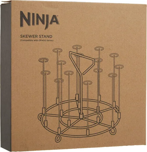 Vista 2 de Ninja - AOP103BRN Ninja Foodi - Soporte para brochetas, 1 pieza, acero inoxidable