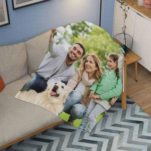 Vista 2 de D-Story Mantas personalizadas con fotos, regalos personalizados para parejas, regalos de aniversario y cumpleaños para esposa, marido, novia, novio
