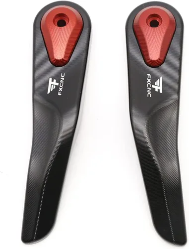 Vista 3 de Paramanos de motocicleta Billet Protectores de mano con deslizador para Ducati Multistrada 1260/1200/950 y Hypermotard 950 2015 en adelante, negro