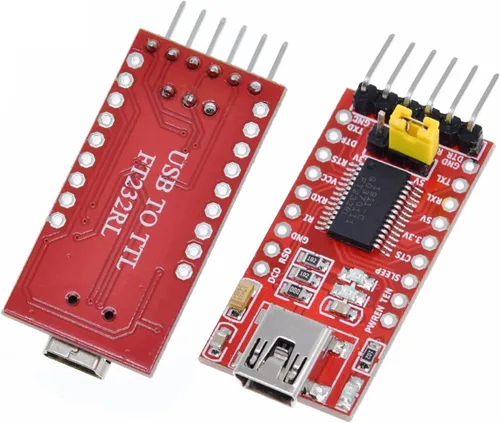 Vista 5 de FT232RL FTDI USB 3.3V 5.5V a TTL módulo adaptador serie para FT232 Pro Mini USB a TTL 232