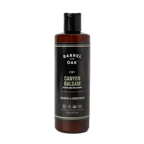 Vista 9 de Barrel and Oak - Champú y acondicionador 2 en 1, juego de champú y acondicionador para hombres, cuidado del cabello para hombres, limpia el cabello