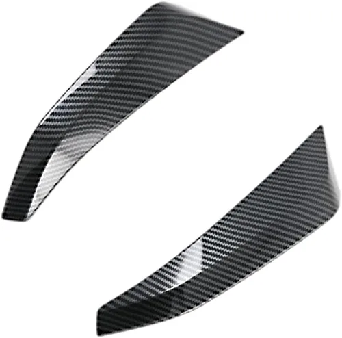 Vista 2 de Fibra de carbono, cubierta de panel de instrumentos de consola central de automóvil, compatible con Nissan Navara NP300 2016-2021