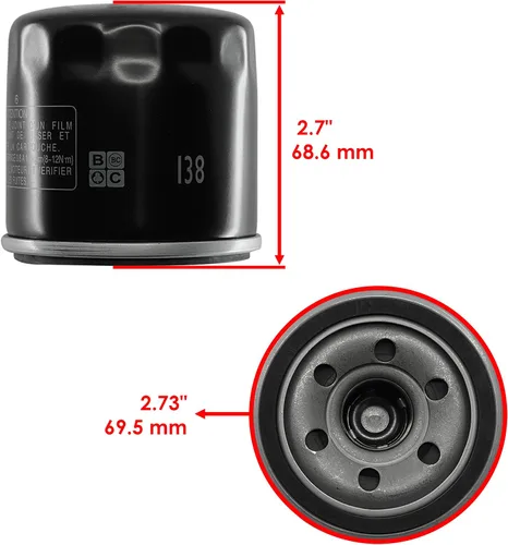 Vista 3 de Caltric Filtro de aire y aceite de motor compatible con Arctic Cat Prowler 700 HDX XT 2014-2015