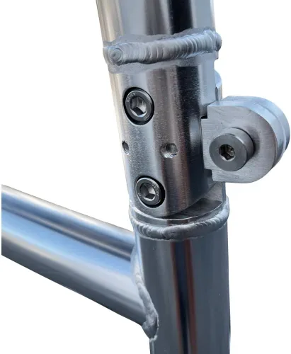 Vista 4 de FishMaster Pro Series - T-Top para Barcos de Pesca con Consola Central - Ajuste Universal - Recubrimiento en Polvo Negro - Parte Superior Negra