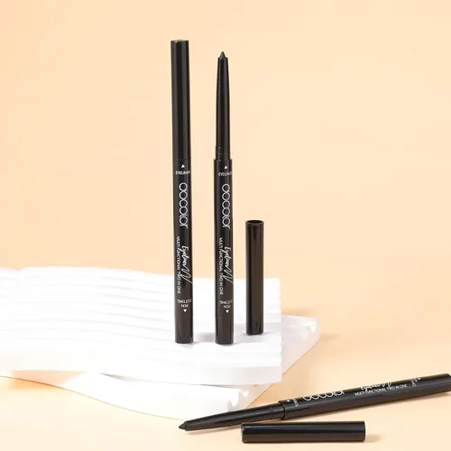 Vista 8 de docolor Delineador de ojos de gel delineador de ojos ultra pigmentado, impermeable, a prueba de manchas, lápiz delineador de ojos, color negro
