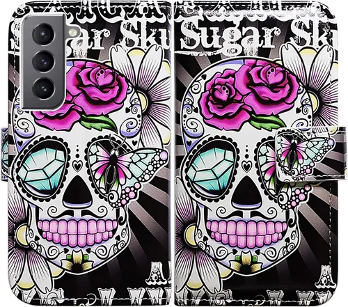 Vista 25 de Bcov Funda para Galaxy S22 Plus, funda de piel con tapa y soporte para tarjeta y soporte para Samsung Galaxy S22 Plus 5G / S22+ Patrón de pájaro