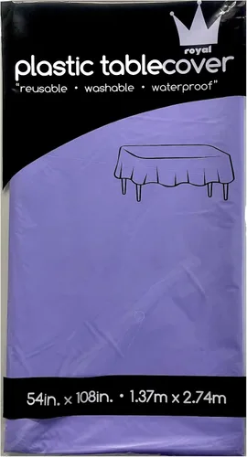 Vista 24 de ROYAL7 - Paquete de 3 manteles rectangulares de plástico desechables para picnic, cumpleaños, barbacoa, fiesta, boda