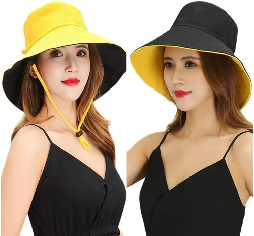 Vista 11 de Gorra de pesca plegable para playa, protección solar UPF UV, impermeable, transpirable, ala ancha, sombrero para el sol para mujer H01-Beige