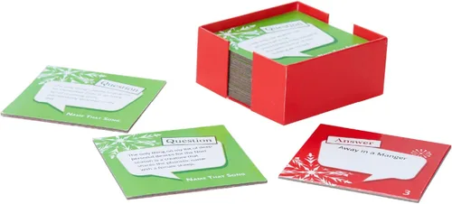 Vista 5 de Posavasos temáticos navideños de trivia de Name That Song - Posavasos navideños con temática de Navidad - Juego de 20