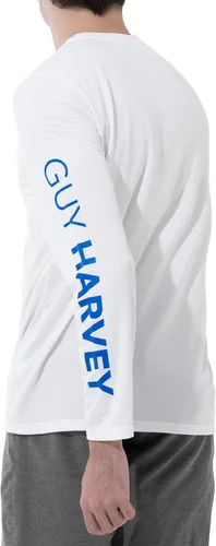 Vista 2 de Guy Harvey Camisa de protección solar de rendimiento de manga larga para hombre UPF 50+