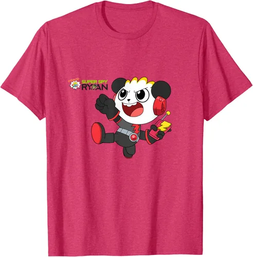 Vista 28 de Ryan's World Super Spy Combo Panda Camiseta, gris, S Asfalto