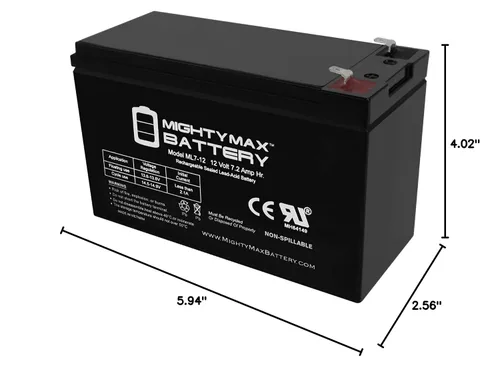 Vista 8 de Mighty Max Battery Reemplazo de batería de 12 V 7 Ah para alimentador de ciervos trofeos Texas Hunter de 650 libras
