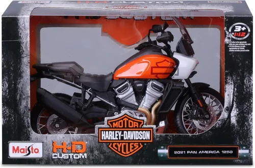 Vista 6 de Maisto Motocicleta de fundición a presión 1:12 Harley Davidson 2021 Pan American 1250